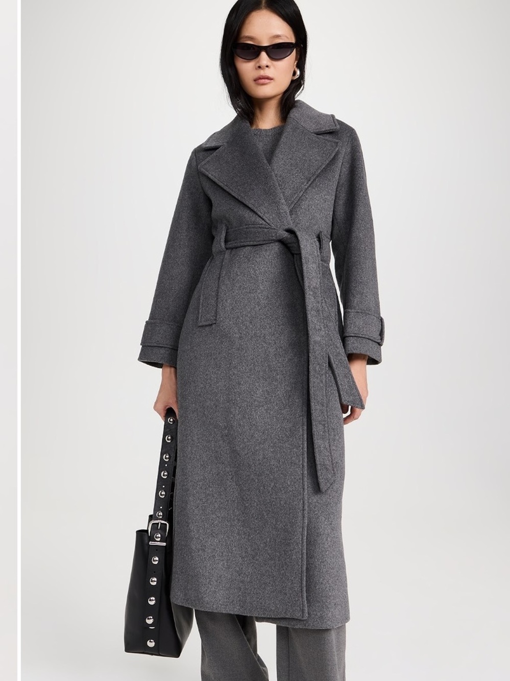 Aligne George Coat Wool Blend Gray Size 34, US 2